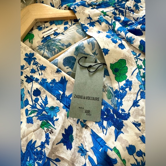 NAT Zadig & Voltaire RUZ mini floral garden dress M - Picture 8 of 10